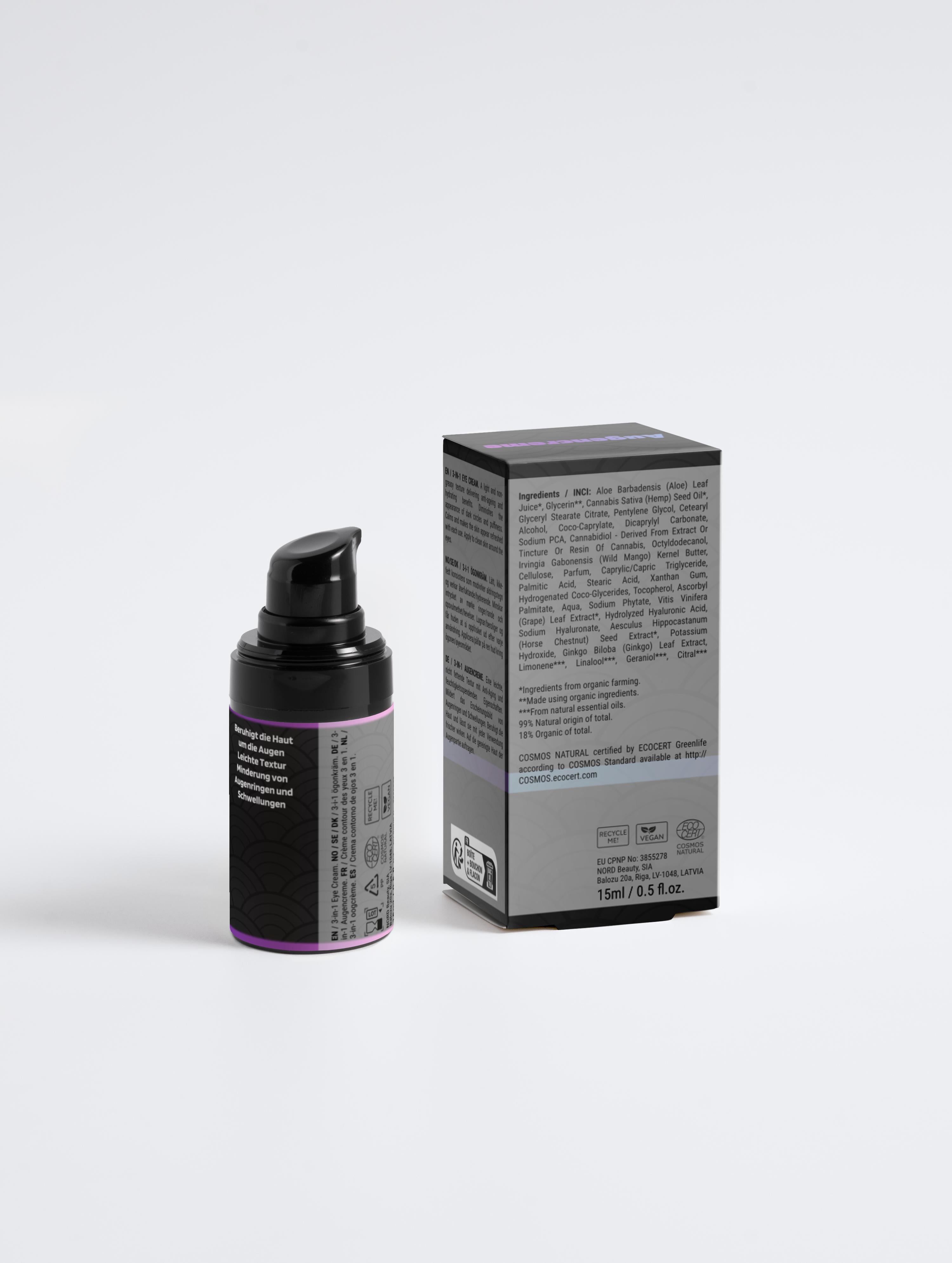 Anti Augenringe Creme mit 3-in-1 Mixtur